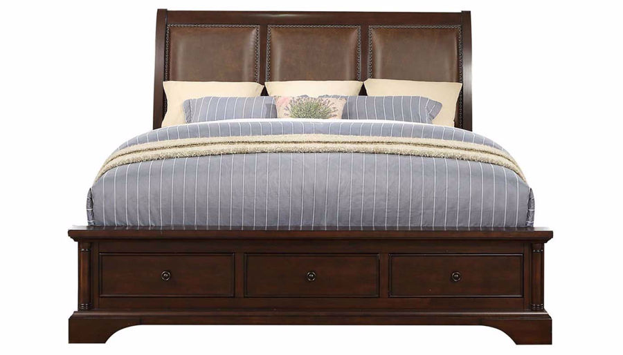 Picture of Caira King Storage Bed, Dresser, Mirror & Nightstand