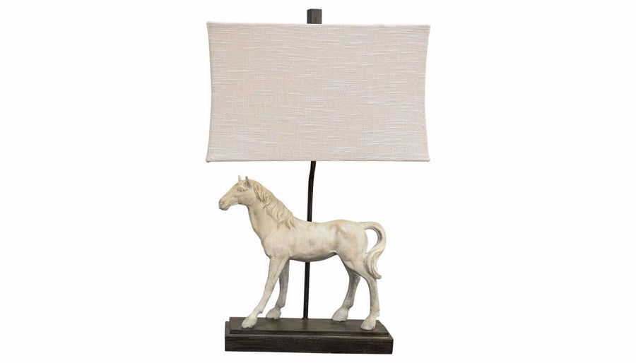 Picture of Gray Horse Table Lamp - Set of 2
