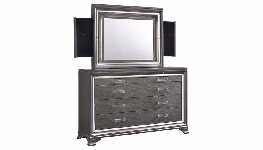 Picture of Monroe King Bed, Dresser, Mirror, Nightstand & Chest