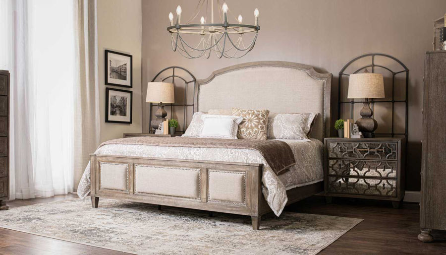 Picture of Riverside King Bed, Dresser, Mirror & Mirrored Nightstand