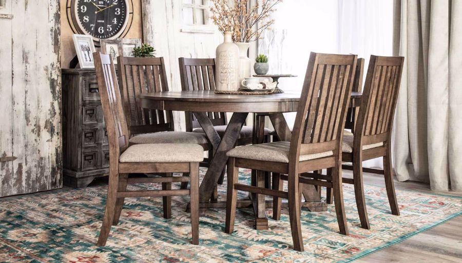 Imagen de Carrie Dining Height Table & 6 Side Chairs