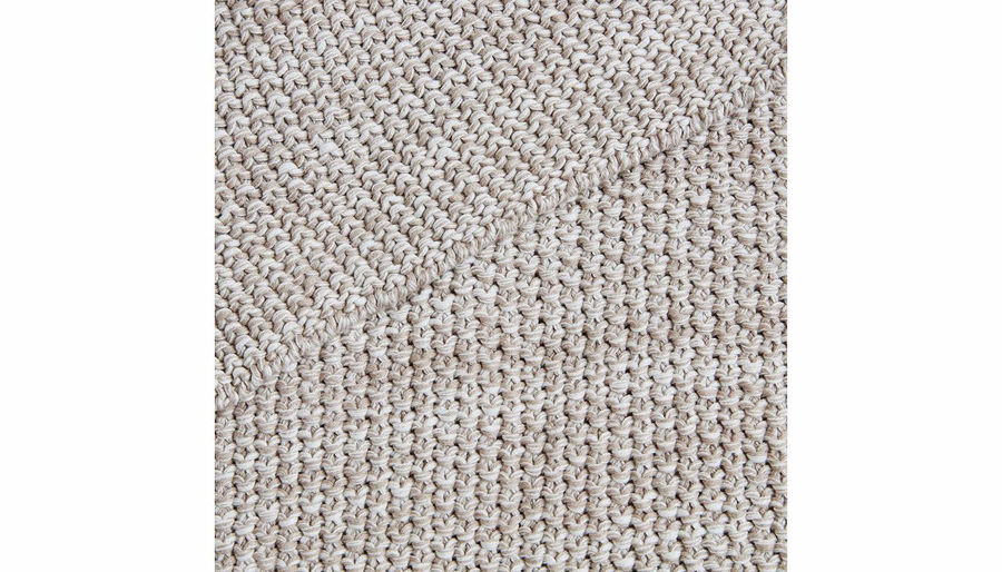 Picture of Briar Cotton Knit Throw Natural