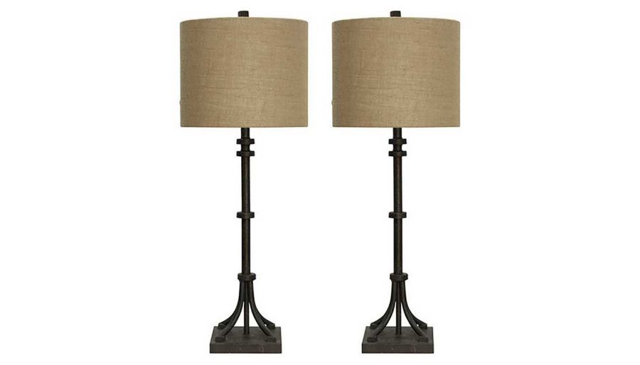 Picture of Industrial Bronze Iron Table Lamp - Set of 2