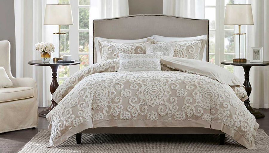 Picture of Suzanna Taupe Queen Comforter Set
