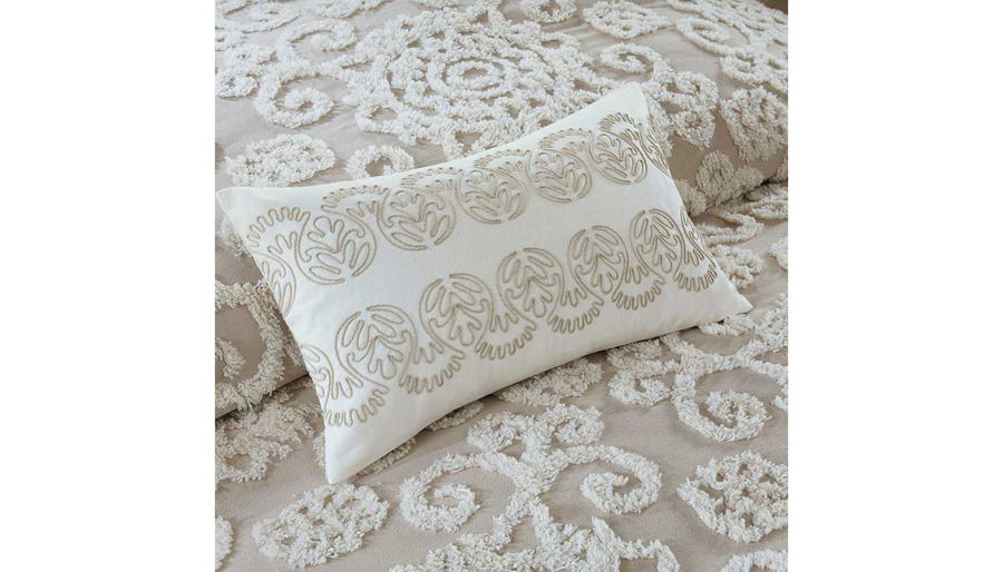 Imagen de Suzanna Taupe Queen Comforter Set