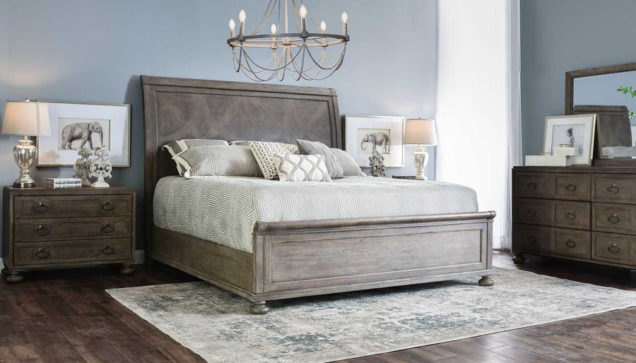 Picture of Malibu Bed, Dresser, Mirror & Nightstand