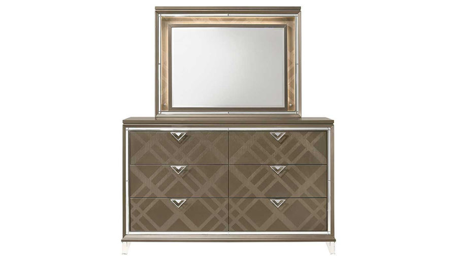 Picture of Kendall King Storage Bed, Dresser & Mirror