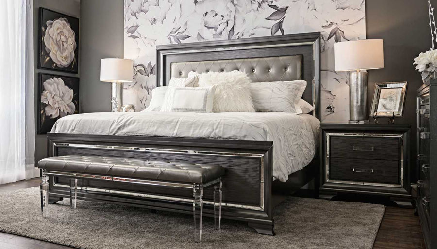 Picture of Monroe King Bed, Dresser, Mirror & 2 Nightstands