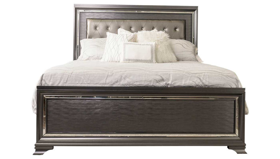 Imagen de Monroe King Bed, Dresser, Mirror & 2 Nightstands