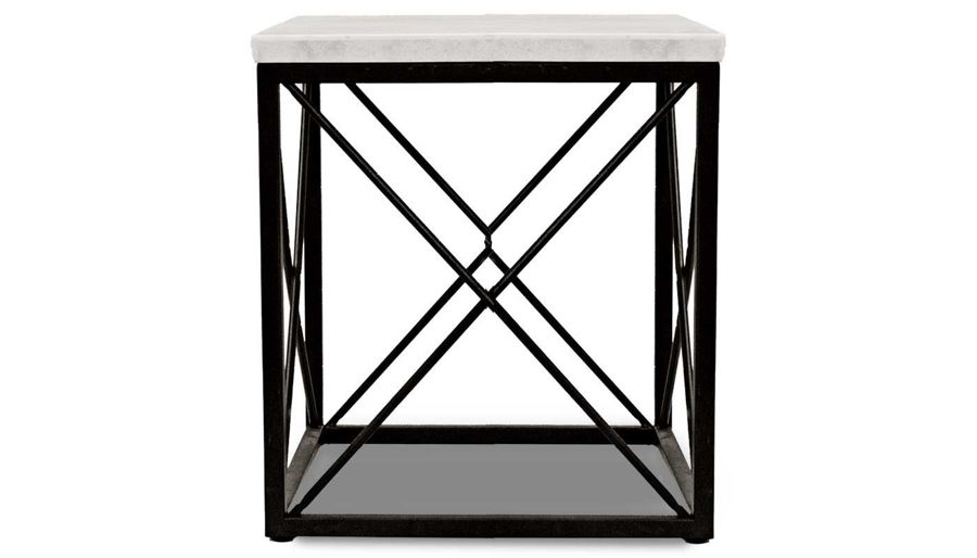 Picture of Skyler White Marble End Table