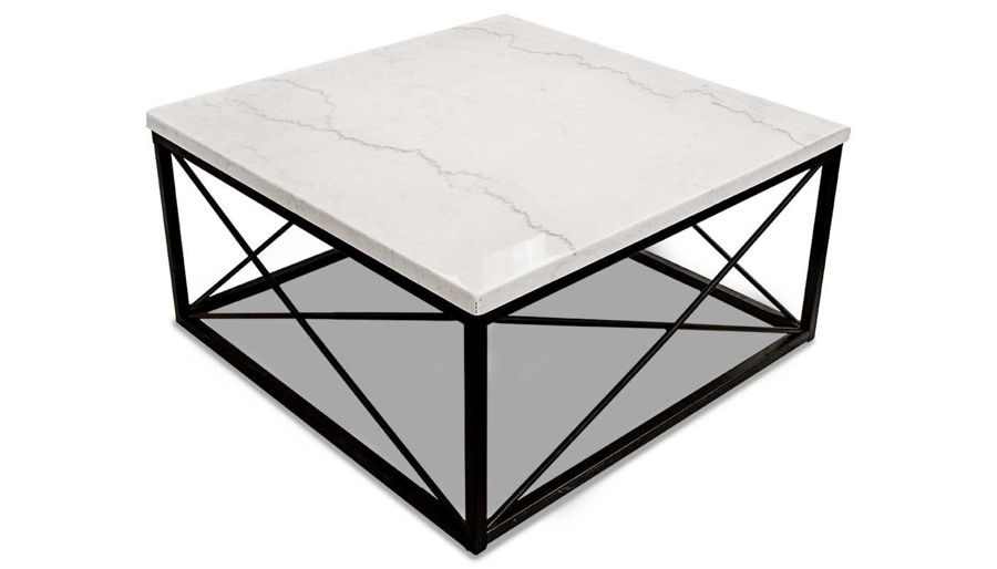 Imagen de Skyler White Marble 3-Piece Table Set