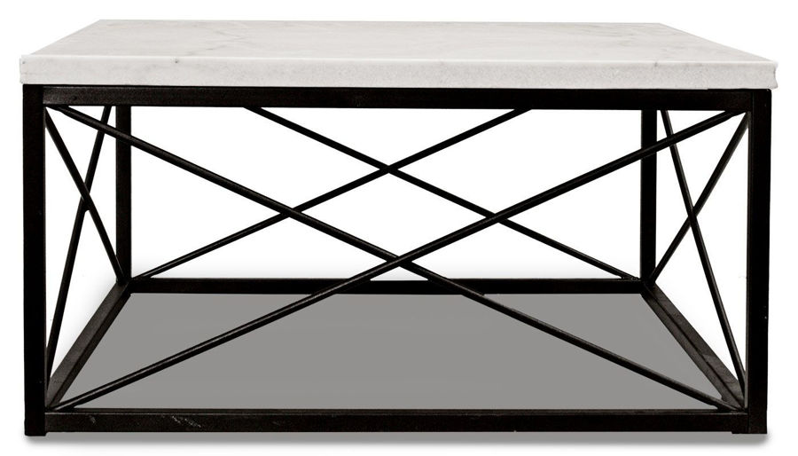 Imagen de Skyler White Marble 3-Piece Occasional Table Set