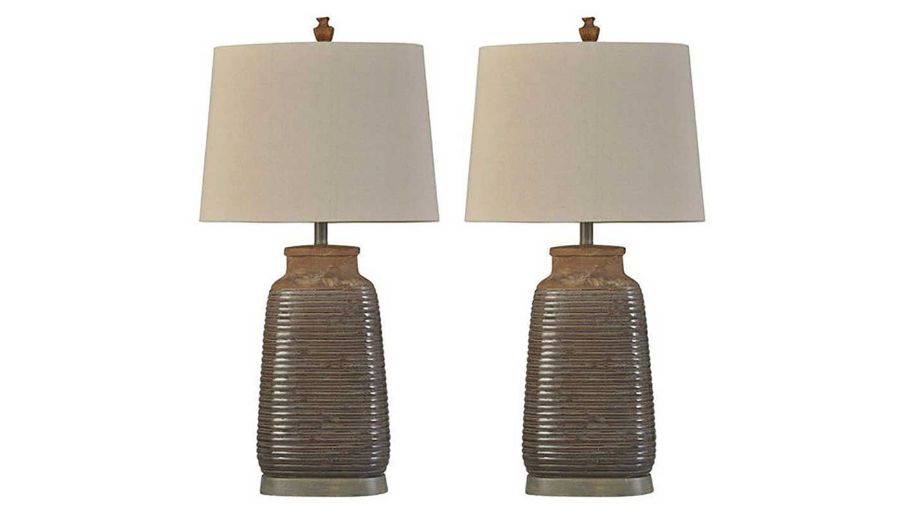 Imagen de Armond Brown Ceramic Table Lamp - Set of 2