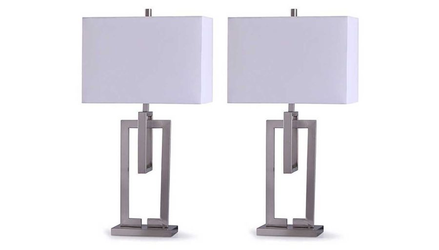 Picture of Brushed Nickel Table Lamp - Set of 2