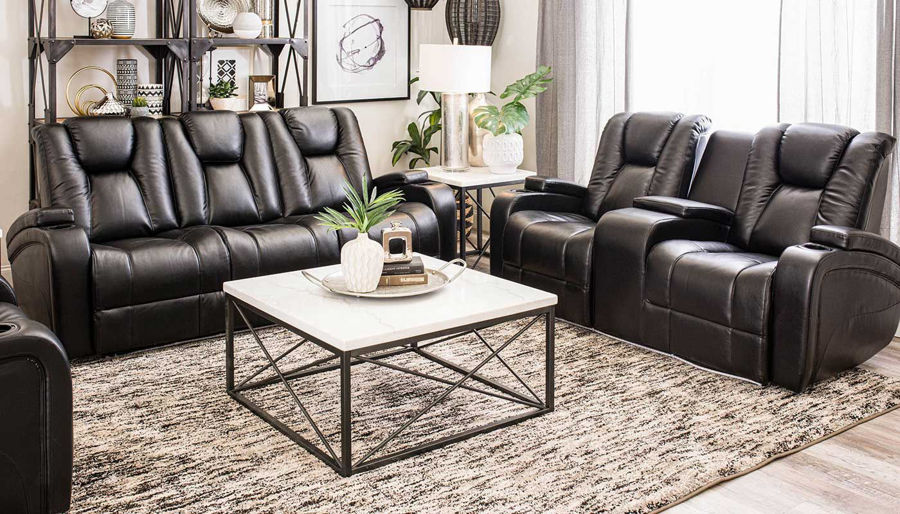 Picture of Panther II Black Power Sofa & Loveseat