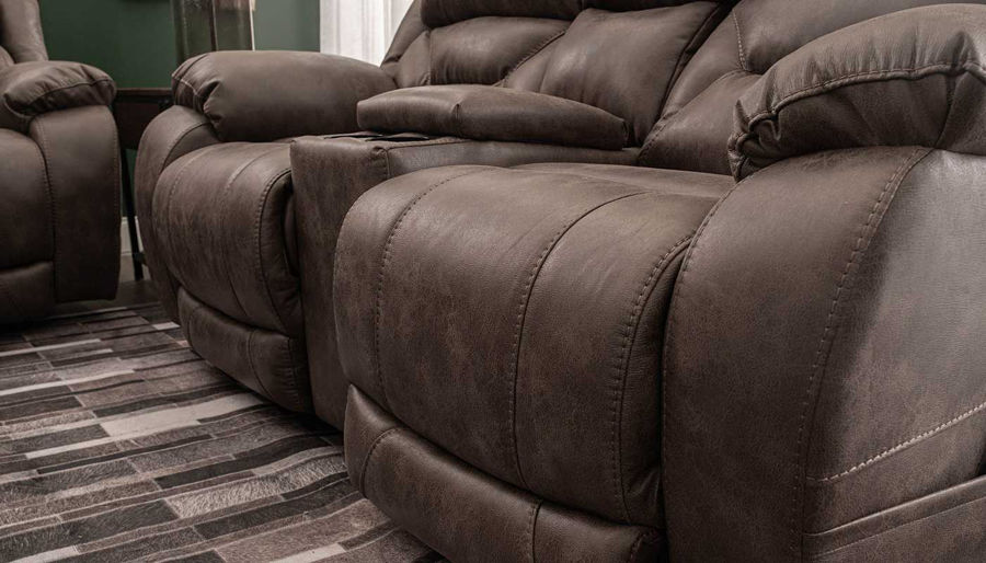 Picture of Houston Taupe Power Sofa & Loveseat