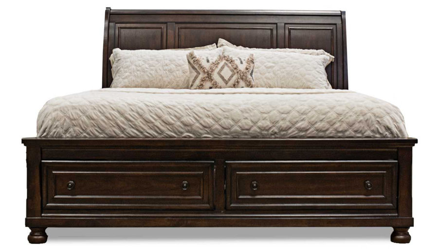 Imagen de Oregon Full Storage Bed, Dresser, Mirror & Nightstand