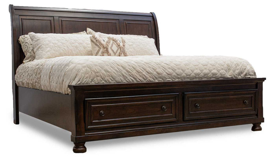Imagen de Oregon Full Storage Bed, Dresser, Mirror & Nightstand