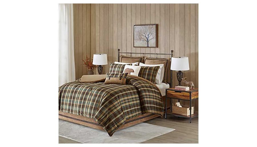 Picture of Hadley Plaid King Comforter Set