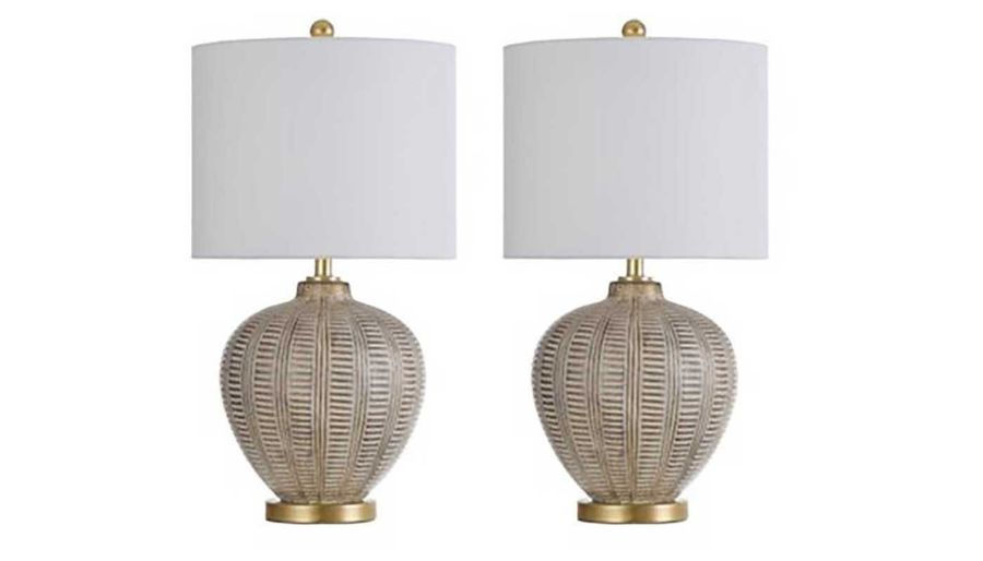 Picture of Baffo Gold Table Lamp - Set of 2