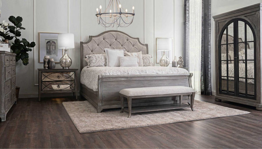 Picture of Huntington Beach King Bed, Dresser, Mirror & Mirrored Nightstand