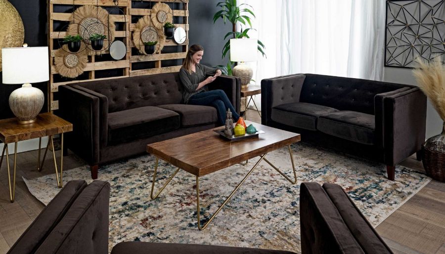 Picture of Dryden II Chocolate Sofa & Loveseat