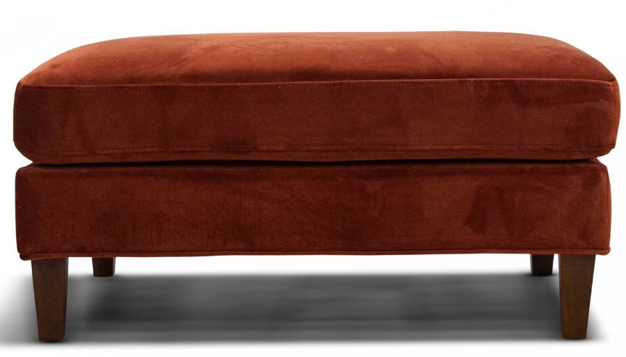 Picture of Dryden II Rust Ottoman
