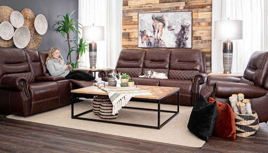 Picture of Taycan Walnut Power Sofa & Loveseat