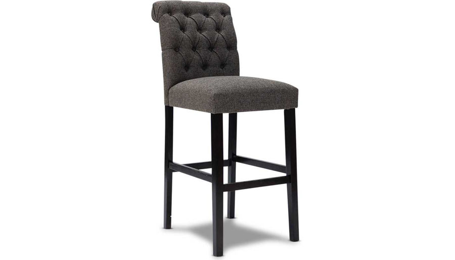 Picture of Gwen Graphite Upholstered Barstool