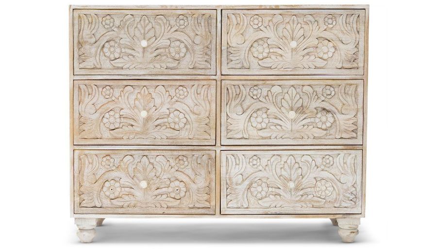 Picture of Serena Carved Chest with 6 Drawers