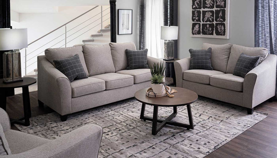 Picture of Denton Putty Sofa, Loveseat & Chair