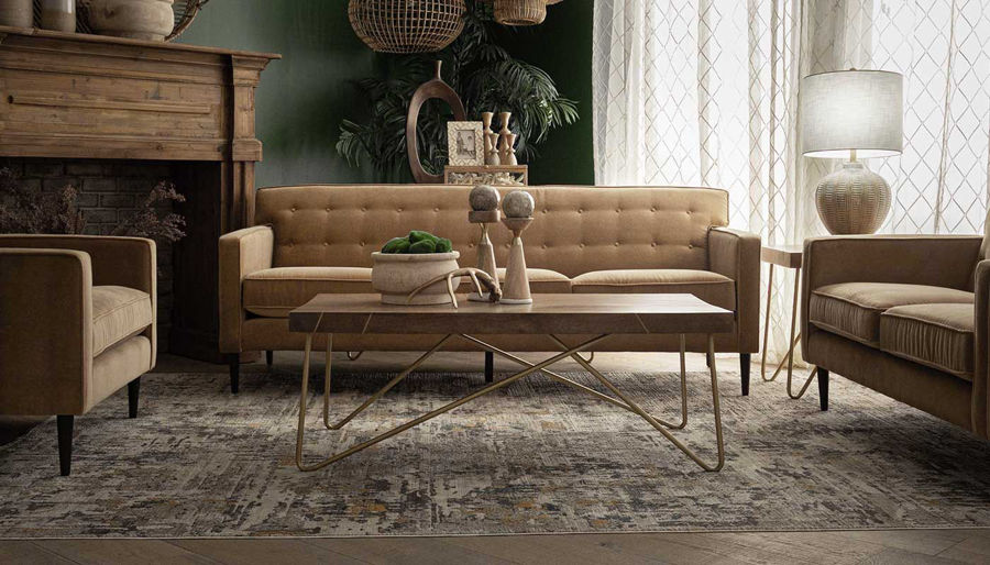 Picture of Metro Gold 3 Piece Sofa, Loveseat & Chair