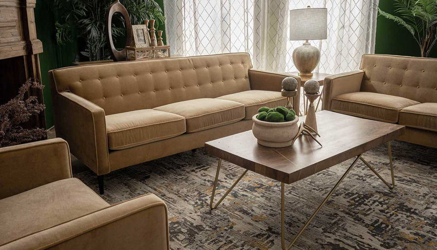 Picture of Metro Gold 3 Piece Sofa, Loveseat & Chair