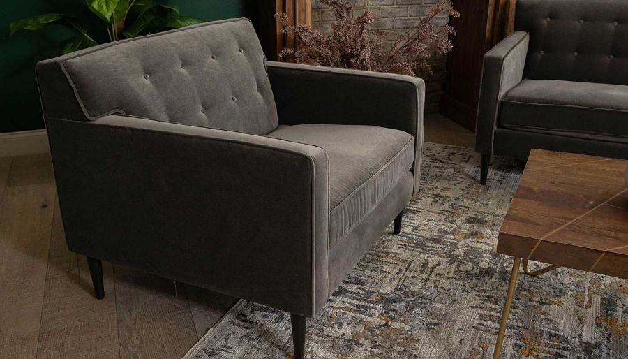 Imagen de Metro Grey Sofa, Loveseat & Chair