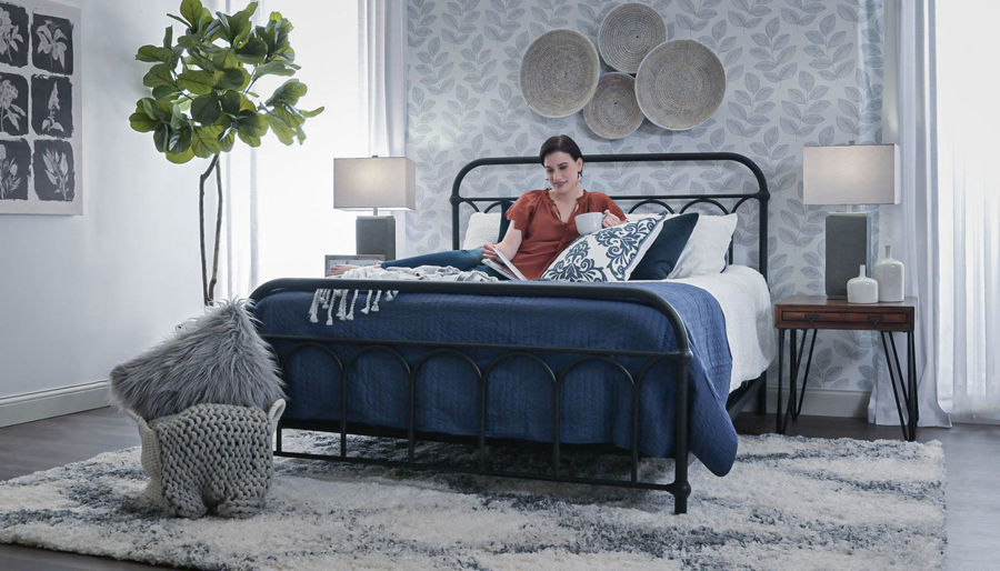 Picture of Afton Black Metal Full Bed
