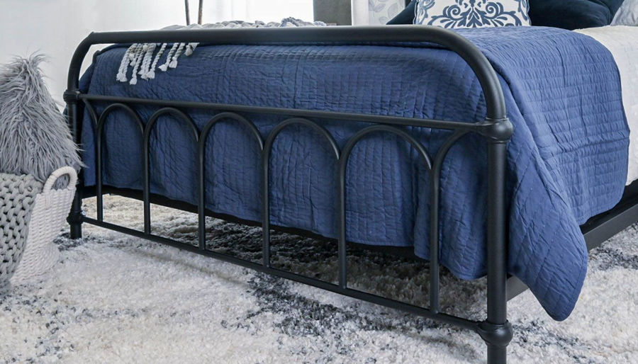 Picture of Afton Black Metal Queen Bed