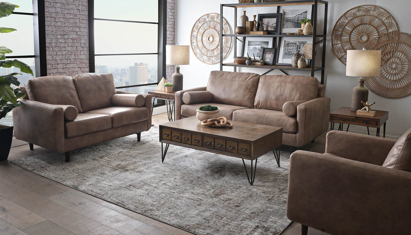 Mission Sofa & Loveseat - Home Zone Furniture - Furniture Stores ...