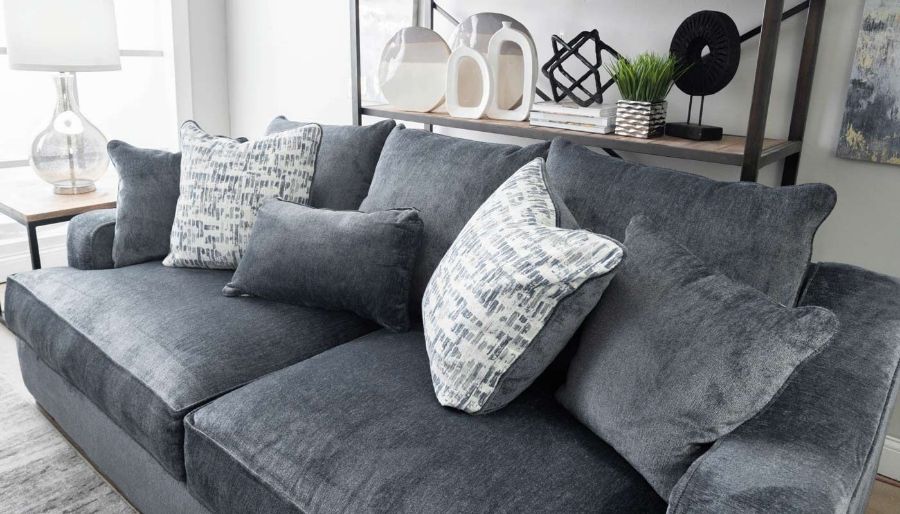 Picture of Spartan Navy Sofa & Loveseat