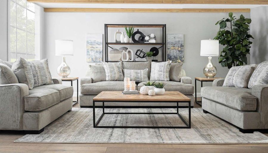 Picture of Spartan Taupe Sofa & Loveseat