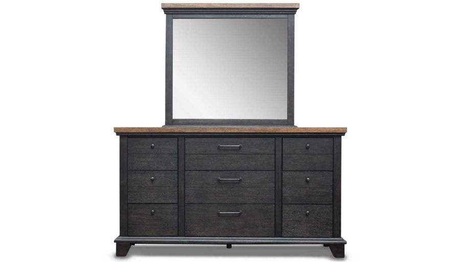 Picture of Bear River Brown Dresser & Mirror