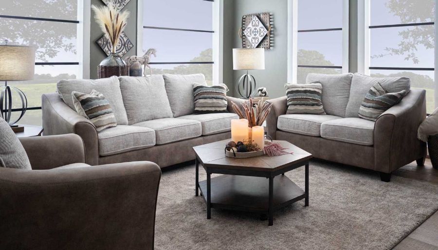 Picture of Corinth Beige Sofa & Loveseat