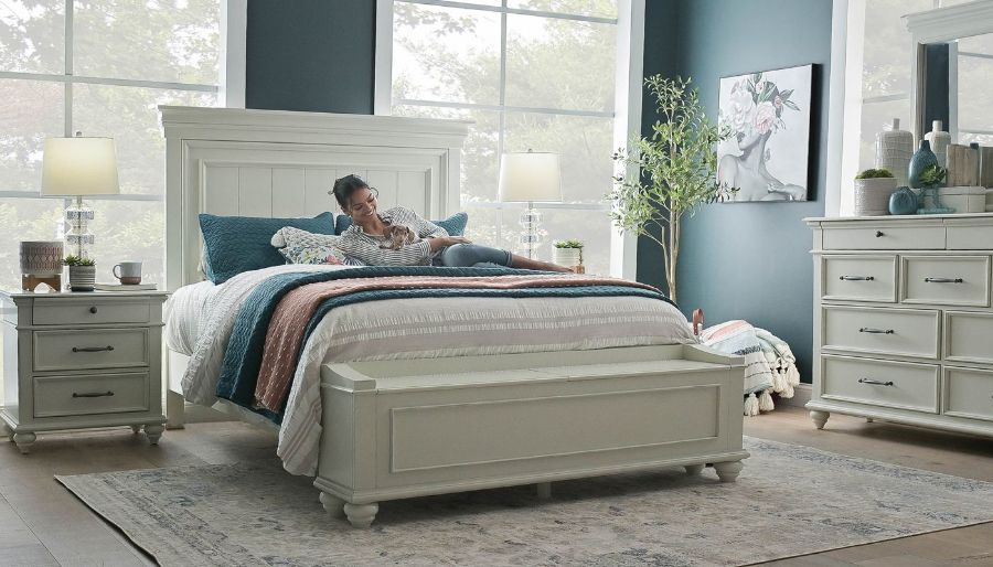 Picture of Oyster Bay King Storage Bed, Dresser, Mirror & 2 Nightstands