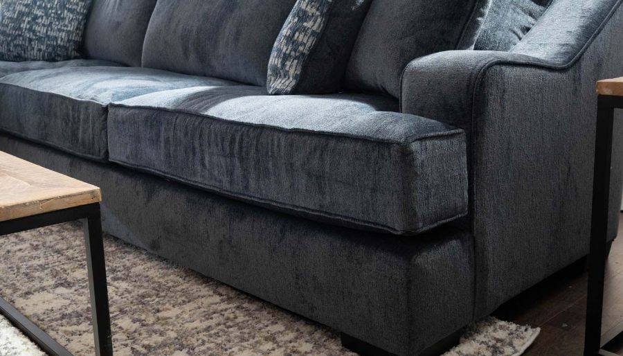 Imagen de Spartan Navy Sectional with Left Arm Facing Chaise
