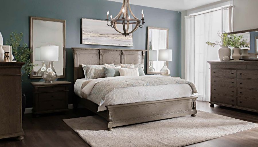 Picture of Ava II Grey Queen Bed, Dresser, Mirror & Nightstand