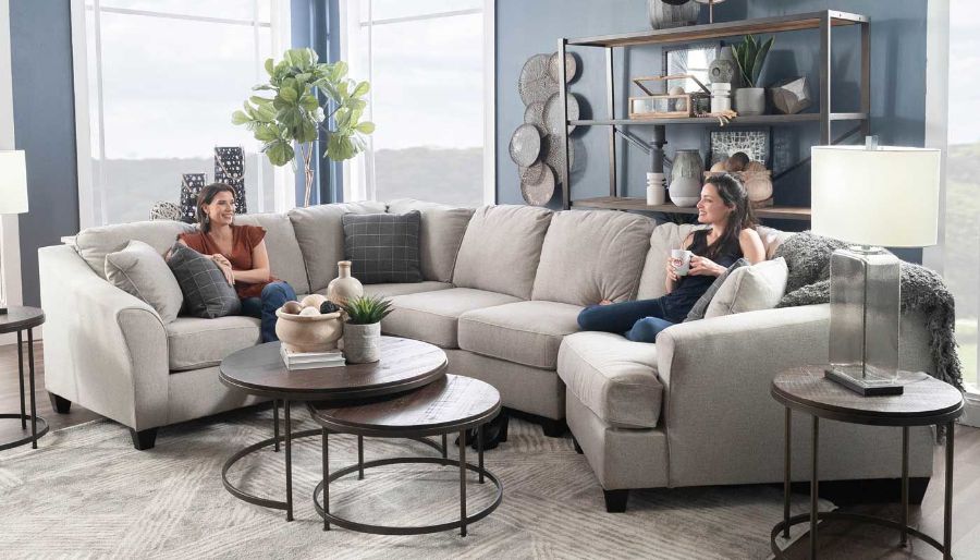 Imagen de Denton Putty Sectional with Right Arm Facing Chaise