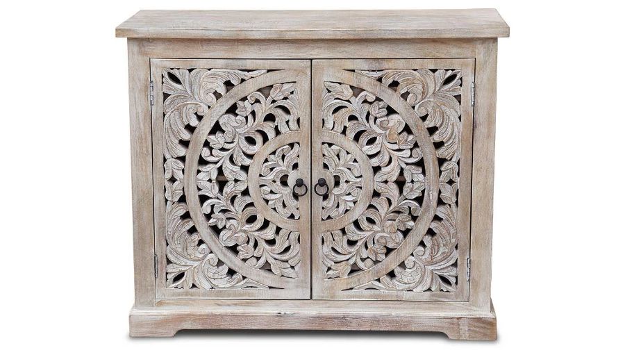 Picture of Jude 2 Door Carved Cabinet
