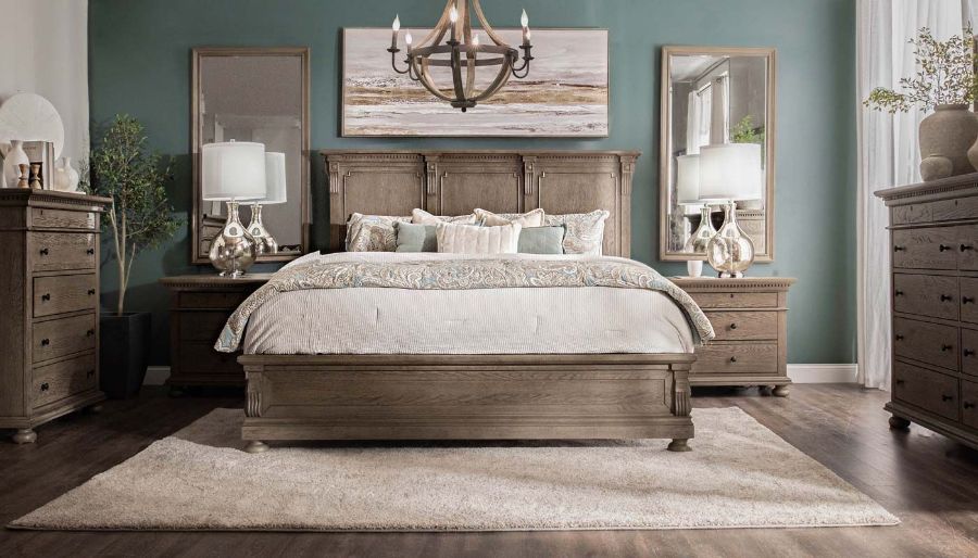 Picture of Ava II Grey Queen Bed, Dresser & Mirror
