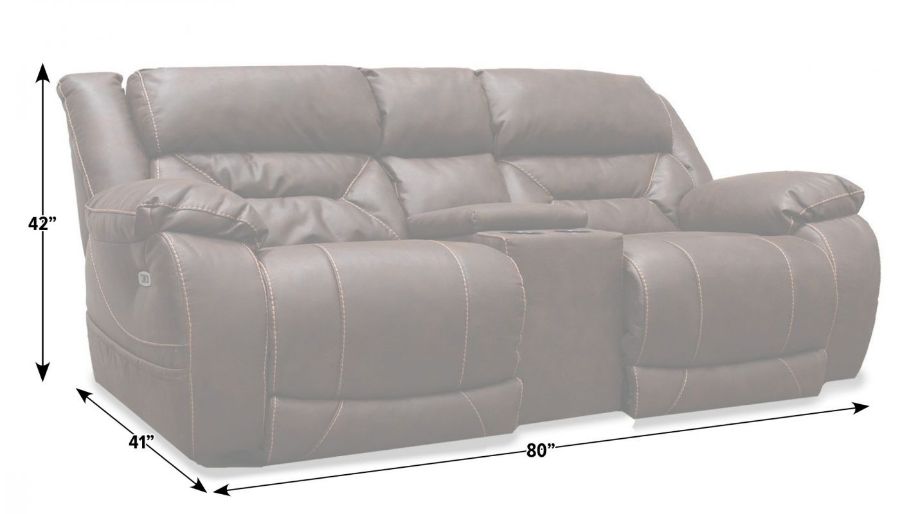 Picture of Houston Chocolate Power Loveseat