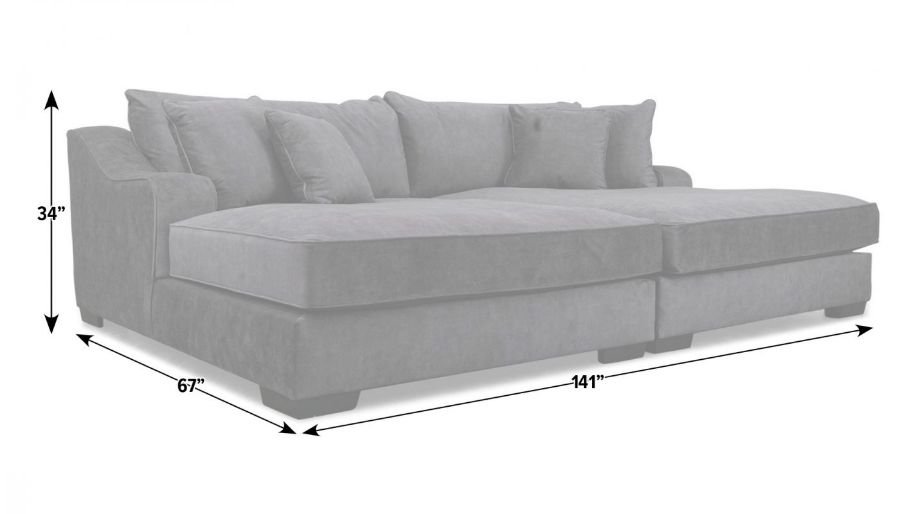 Picture of Spartan Grey XXL Chaise Lounge