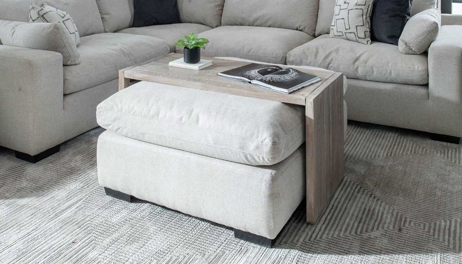 Picture of City Limits Fabric 4PC Sectional & Ottoman